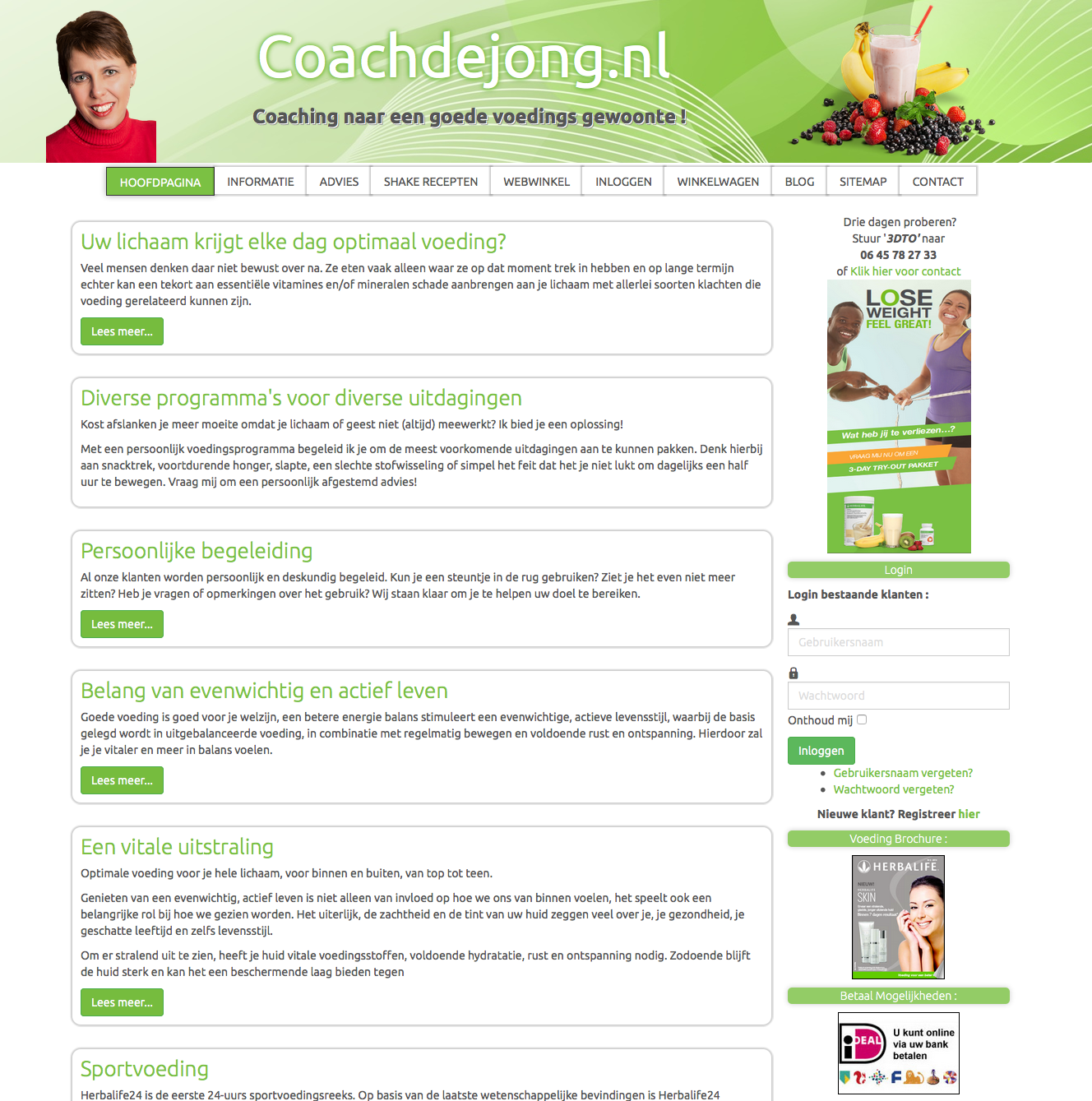 Coachdejong website