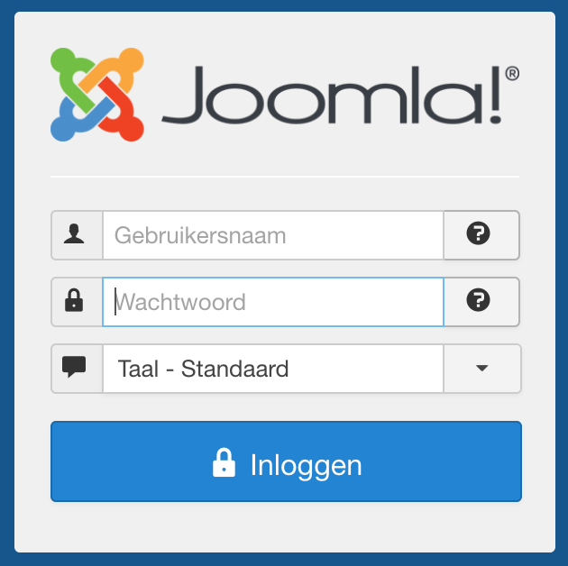 Joomla login